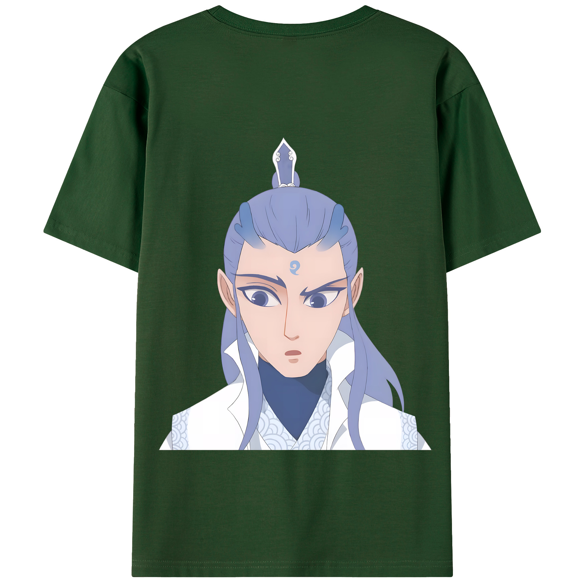 （画像用） Ne Zha 2 ナタ 魔童の大暴れ 綿100％半袖Tシャツ（背面プリント）